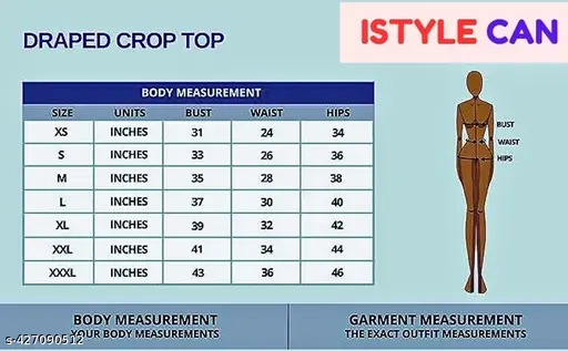 Istyle Can Womens's Printed Stretchable Draped Crop Top White - Image 4