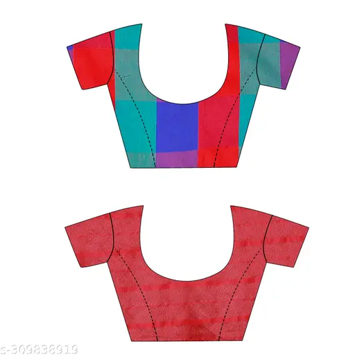 Cotton Fabric Saree For Women's - Image 5