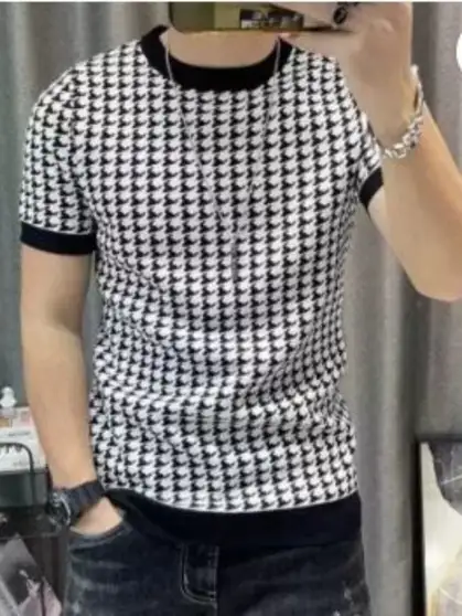 Printed Men Black T-Shirt