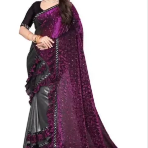 DESIGNER FANCY RUFFLE SAREE